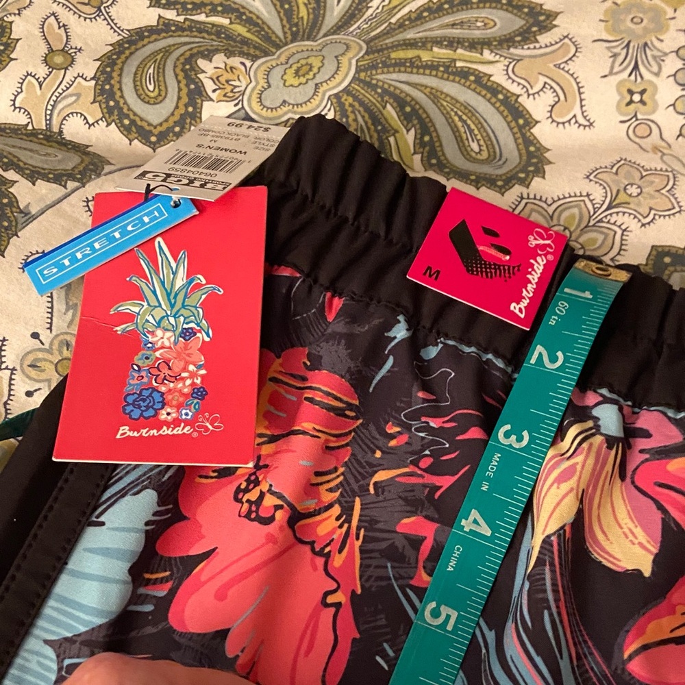 Burnside Multicolor Tropical Patterned Surf Shorts NWT size M - Picture 13 of 13